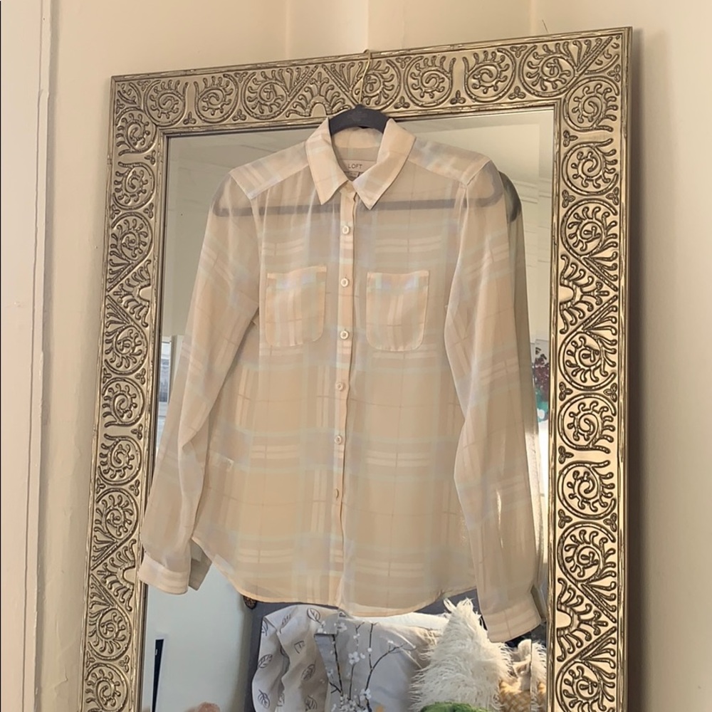 Loft button up that would be great for work!